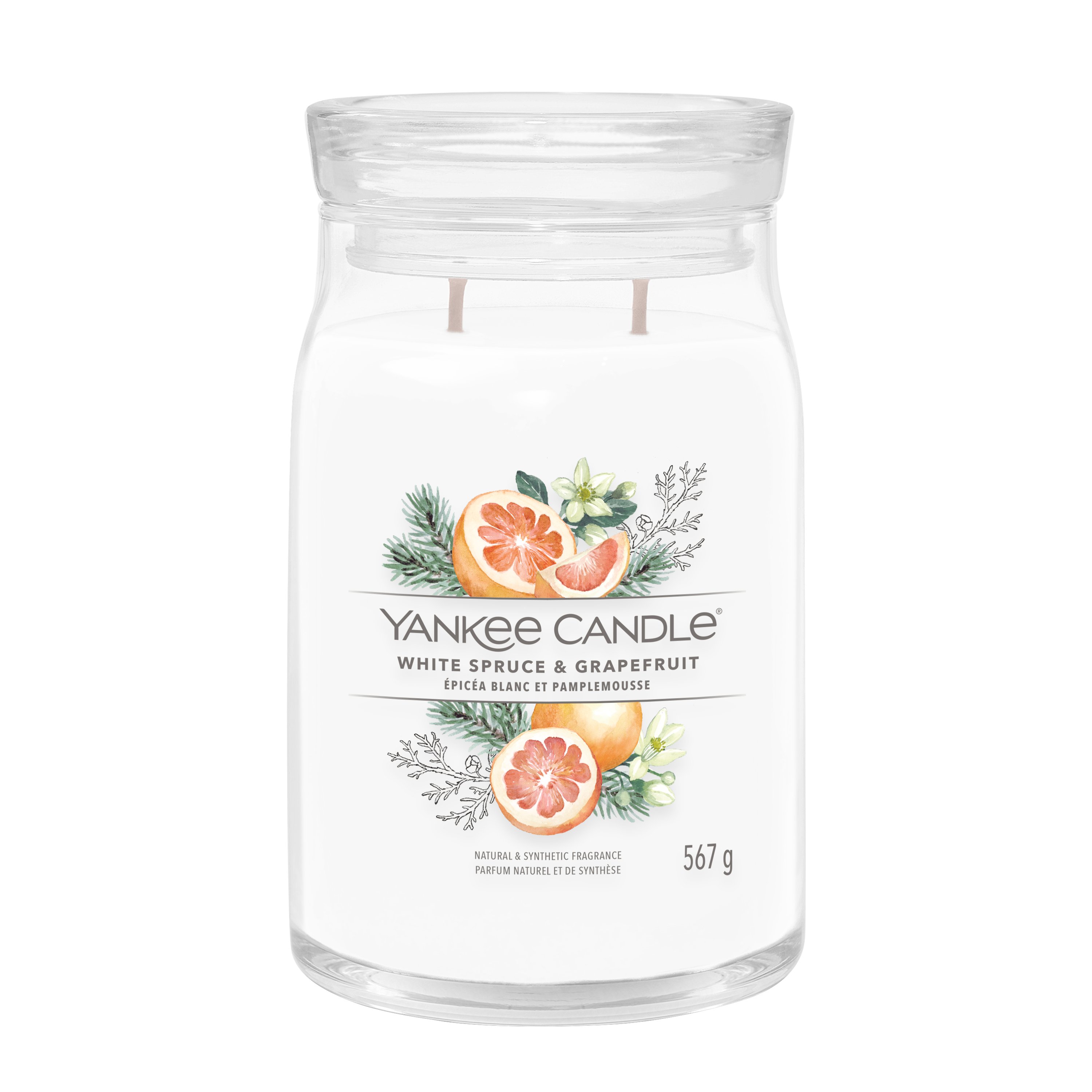 White Spruce & Grapefruit Signature Large Jar Candle - Sale | Yankee Candle